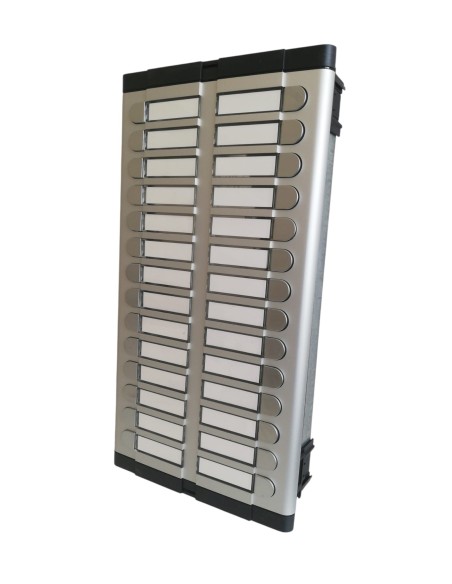 Urmet 725/028 outdoor push-button panel with 28 buttons on 2 rows of 14 buttons